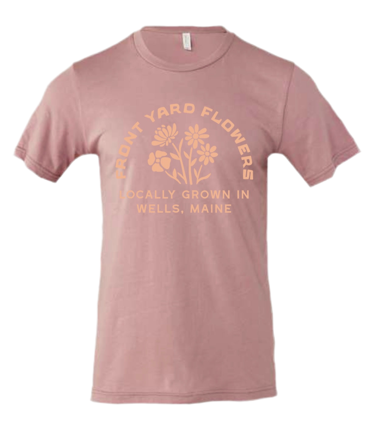 Short Sleeve Tee Orchid w/Peach Logo