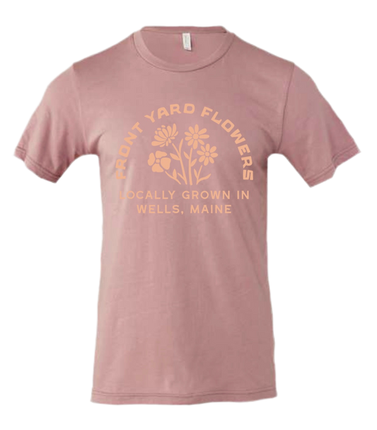 Short Sleeve Tee Orchid w/Peach Logo