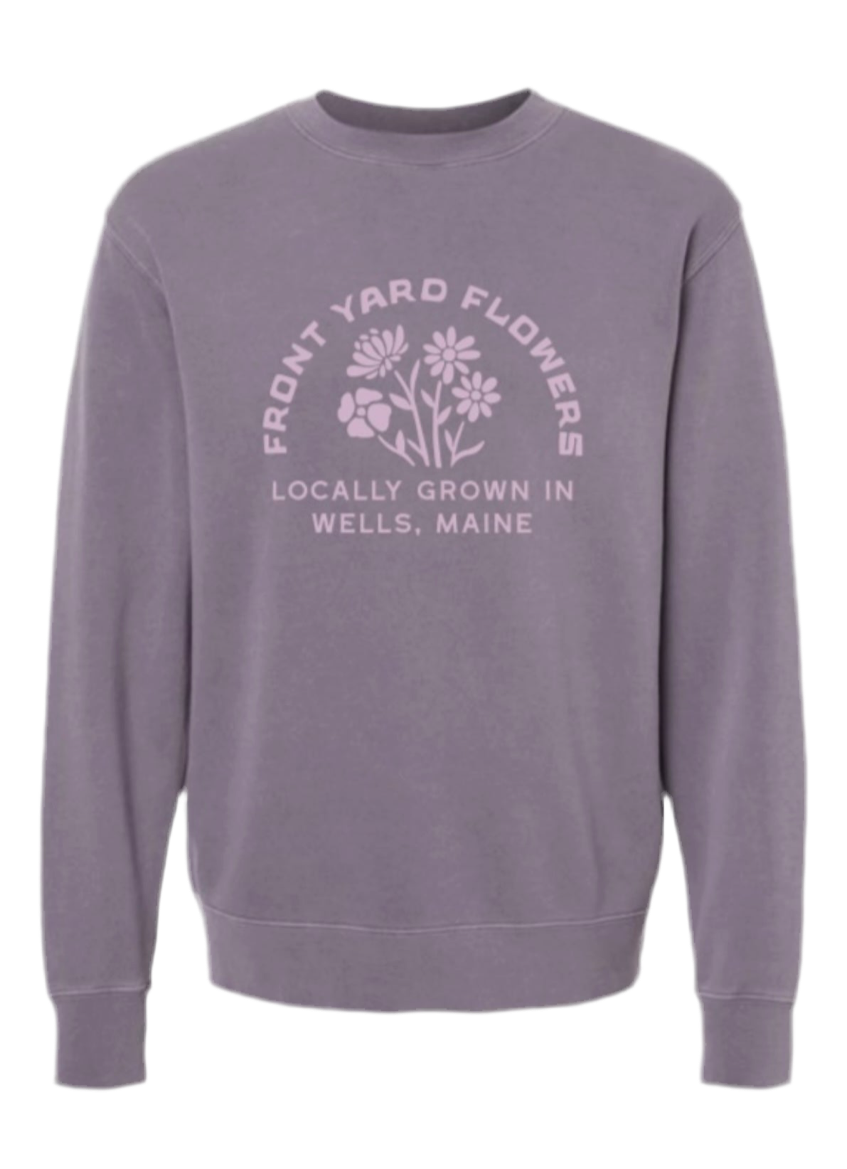 Crew Neck Sweatshirt Plum with Orchid Logo