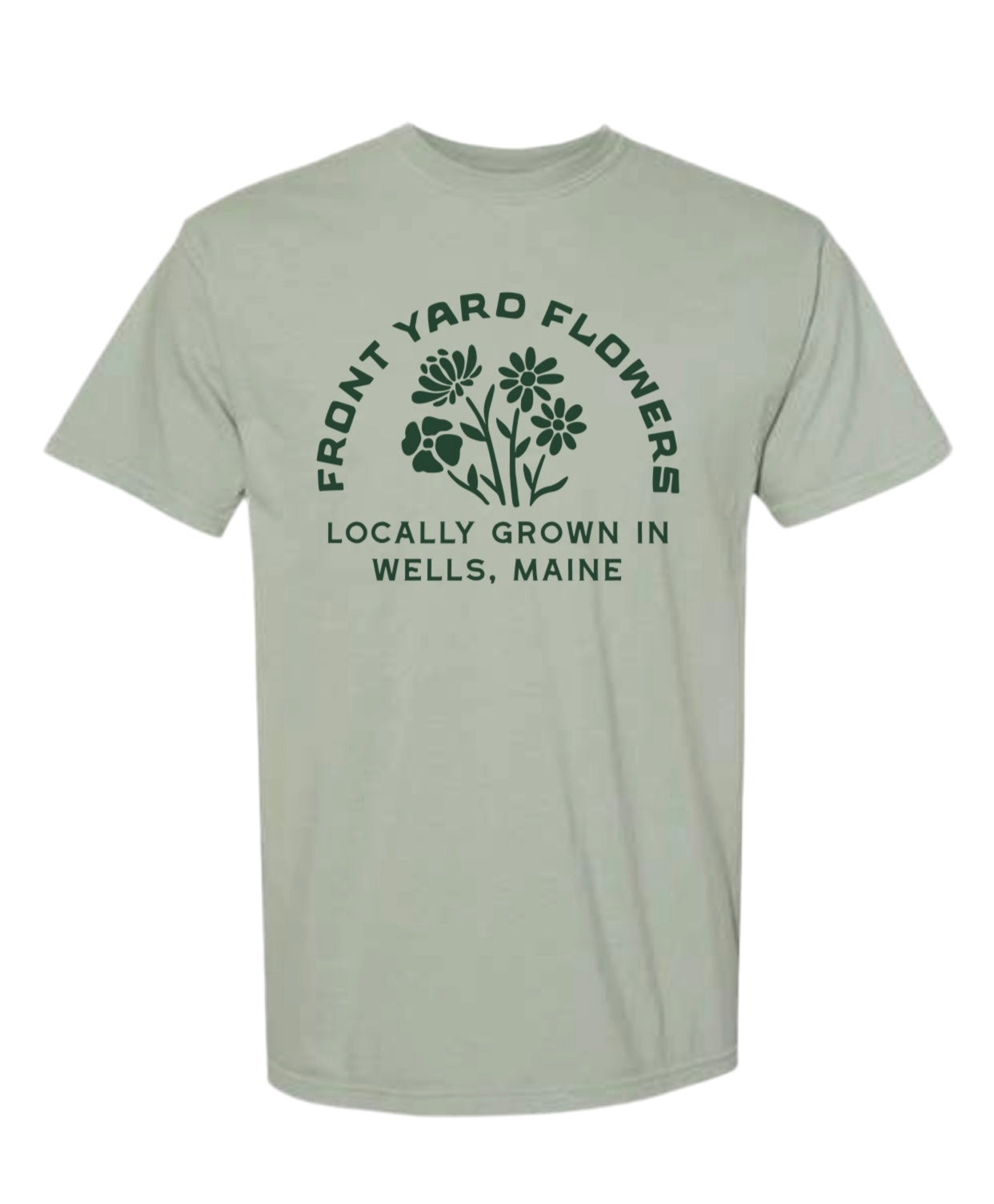 Short Sleeve Tee Bay w/ Forest Green Logo