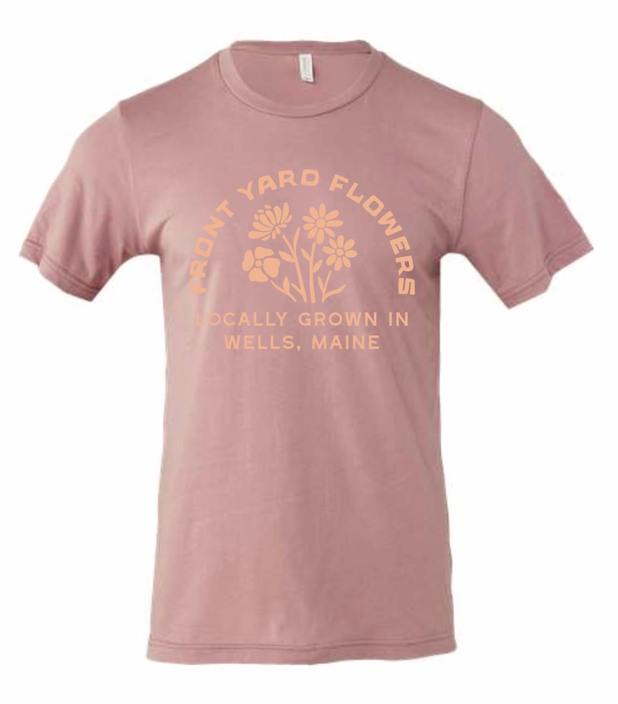 Short Sleeve Tee Orchid w/Peach Logo