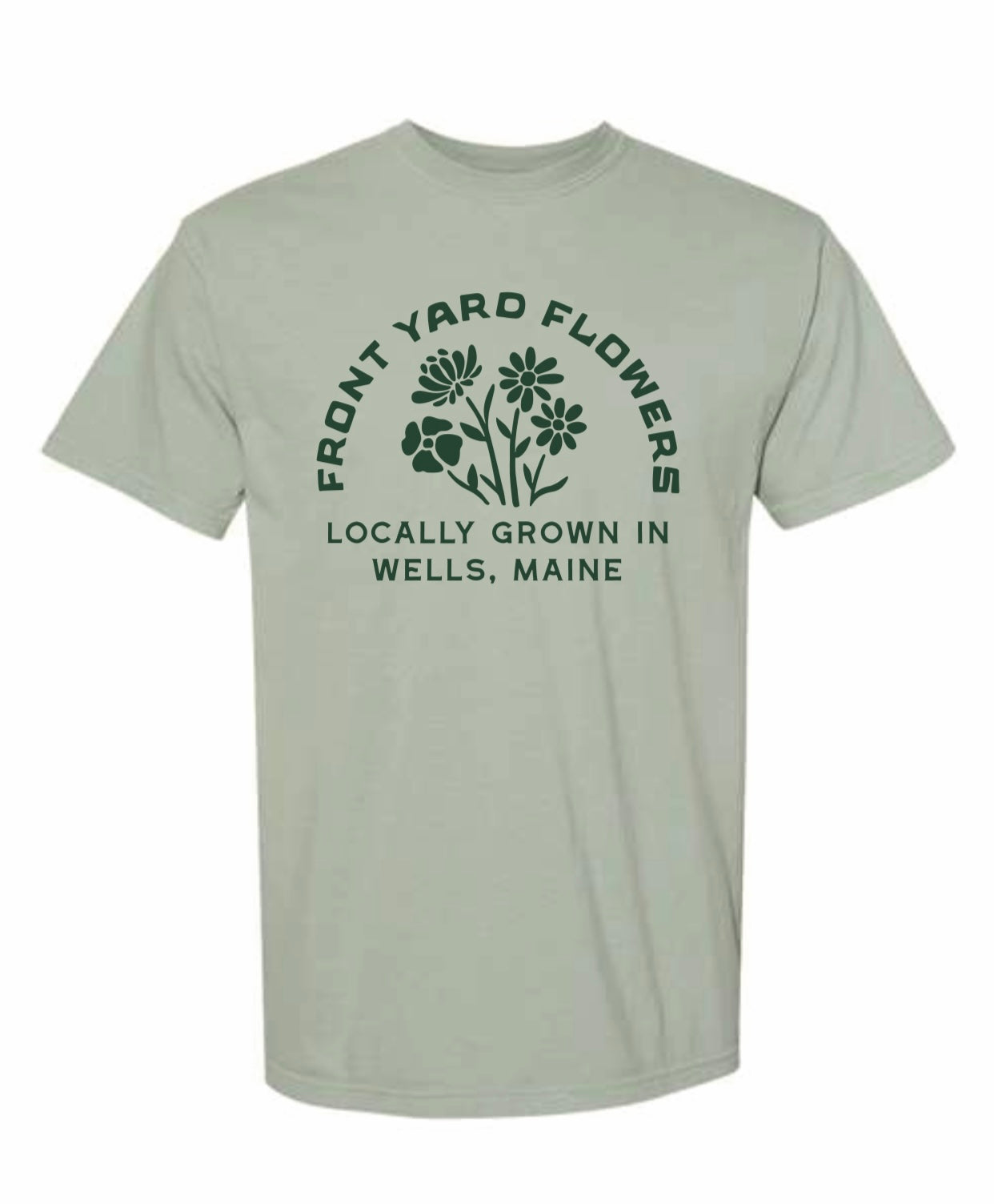Short Sleeve Tee Bay w/ Forest Green Logo