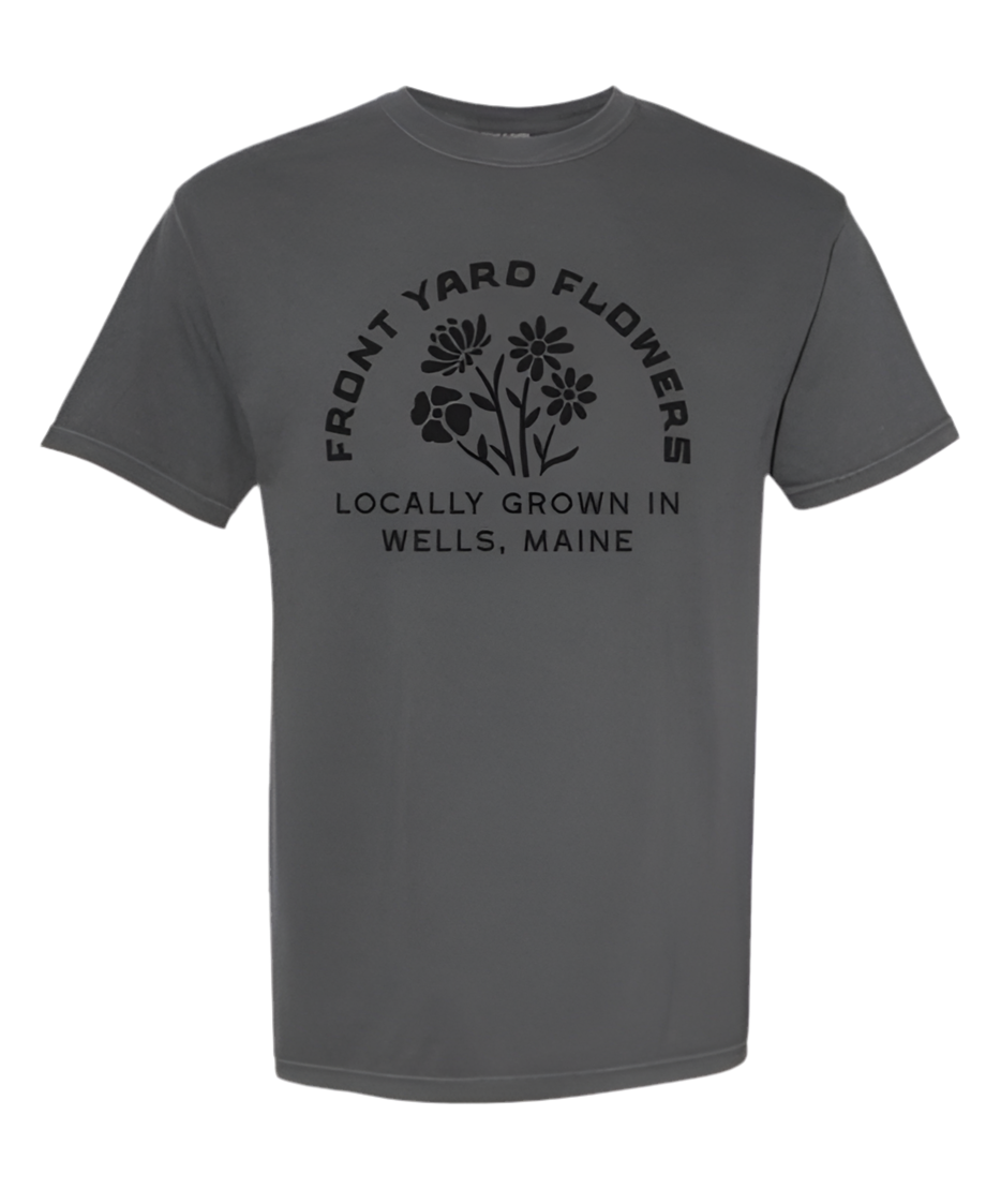 Short Sleeve Tee Charcoal with Black Logo